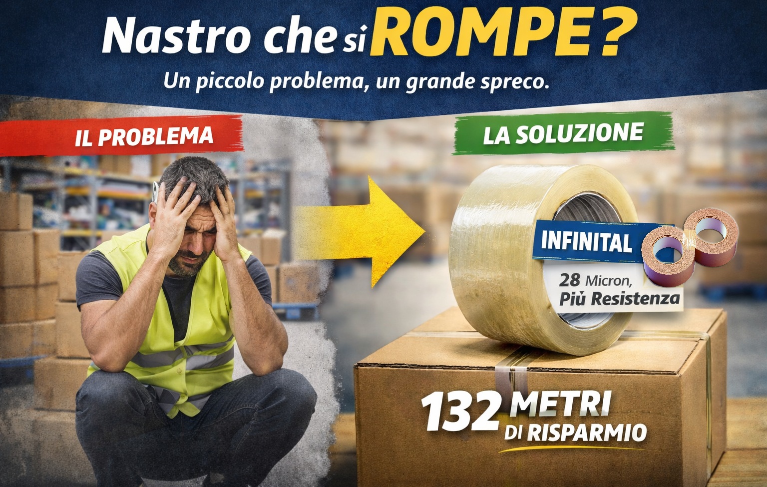 Nastro che si rompe? Infinital &egrave; la soluzione